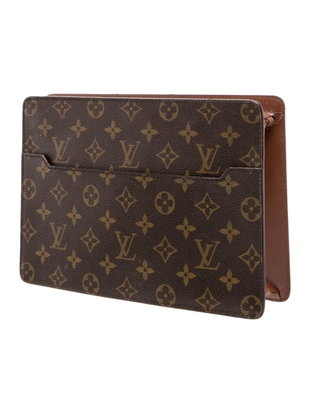 Auth LOUIS VUITTON Pochette Homme M51795 Monogram Clutch/Crossbody Bag